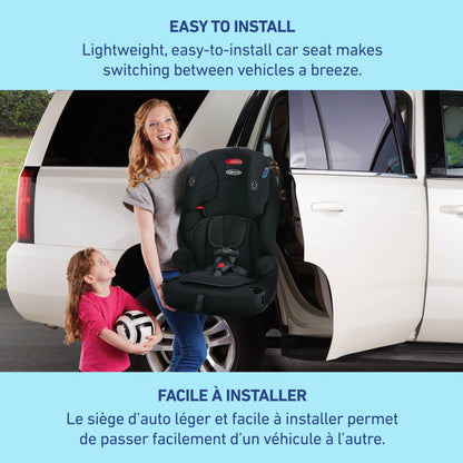 Graco Tranzitions 3-in-1 Harness Booster Seat, Toddler to Big Kid Car Seat from 10-45 kg (22-100lb), Harness/Highback/Backless Booster, Proof