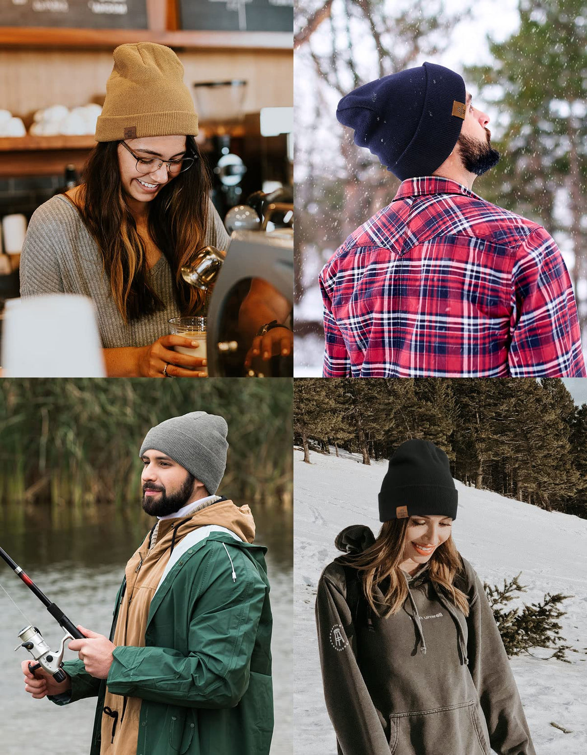 Wmcaps Winter Beanie Toque Knit Hat Gifts for Men Women Grey 🍁 All In One Marketplace Canada