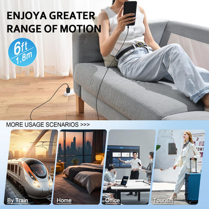 USB C Charger,2 Pack 25W USB C Fast Charger Super Fast Charging with 6FT USB C Cable Compatible with Samsung Galaxy S24 Ultra/S24 Plus/S24/S23/S22/S21/S20 Android Charger and More - Available at All In One Marketplace Canada