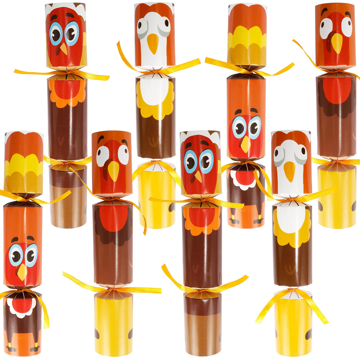 JOYIN Thanksgiving Party Table Favors Set,8 Pack No-Snap Party Favor with Turkey Themed Pattern, Joke & Gift Inside,Party Games for Fall Holiday, Thanksgiving Holiday Traditions 🍁 All In One Marketplace Canada