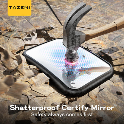 TAZENI Baby Car Mirror for Never Shake Newborn Essentials Baby Mirror for Car Seat Rear Facing Hook Clip Design 360° Adjustable Easy Install Back Seat Mirror for Baby Clear View ShatterProof