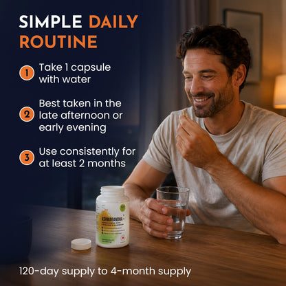 Live 5AM Ashwagandha 6000mg with L-Theanine 200mg, Magnesium Bisglycinate 75mg & Black Pepper Extract - Relaxation, Stress & Restlessness Support - 4 Month Supply, 120 Capsules - Made in Canada - Available at All In One Marketplace Canada