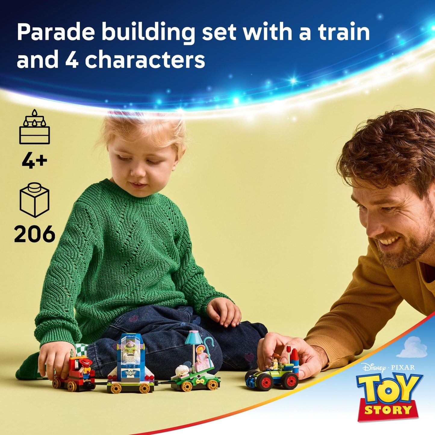 LEGO Disney and Pixar’s Toy Story Celebration Train & RC Car Toddler Toy - Sensory and Pretend Play Building Toy for Preschool Boys and Girls, Ages 4+ - Disney Gift Idea for Birthdays - 43264 LEGO