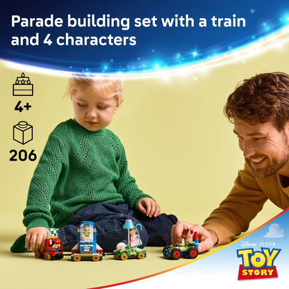 LEGO Disney and Pixar’s Toy Story Celebration Train & RC Car Toddler Toy - Sensory and Pretend Play Building Toy for Preschool Boys and Girls, Ages 4+ - Disney Gift Idea for Birthdays - 43264 LEGO