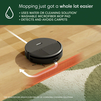 iRobot Roomba 205 DustCompactor Combo Robot Vac & Mop - Compacts Dirt Inside, No Emptying for 60 Days, Space Saving, No Dock, No Bags, Intense Power-Lifting Suction, LiDAR Navigation, Multi-Surface - Available at All In One Marketplace Canada