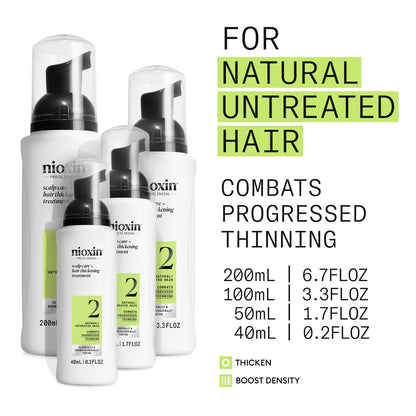 Nioxin System 2 | Scalp Care | Leave-In Treatment | For Natural Hair
