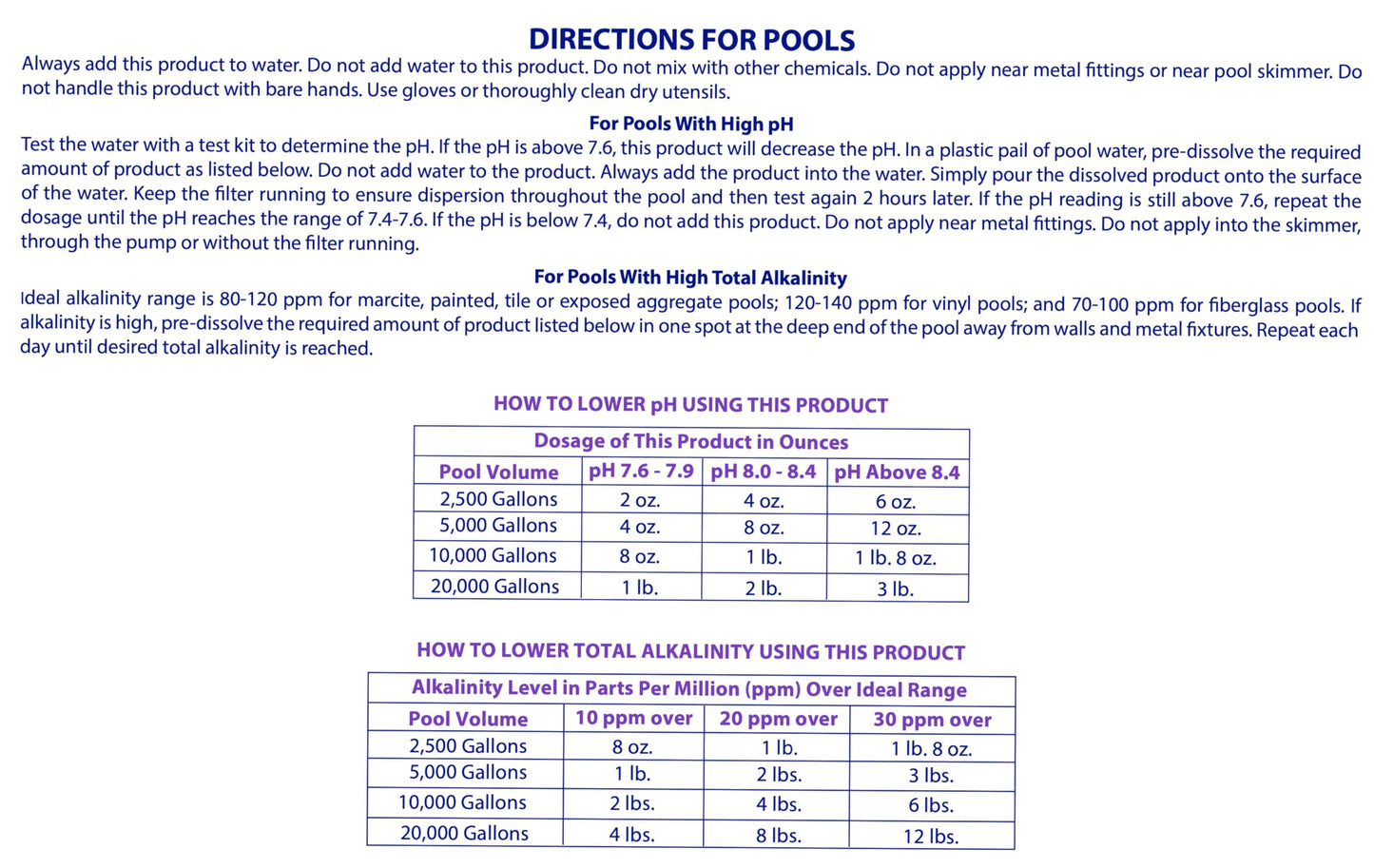 Robelle 6-Pounds Premium pH Down for Pools, Concentrated Sodium Bisulfate, Made in USA Robelle