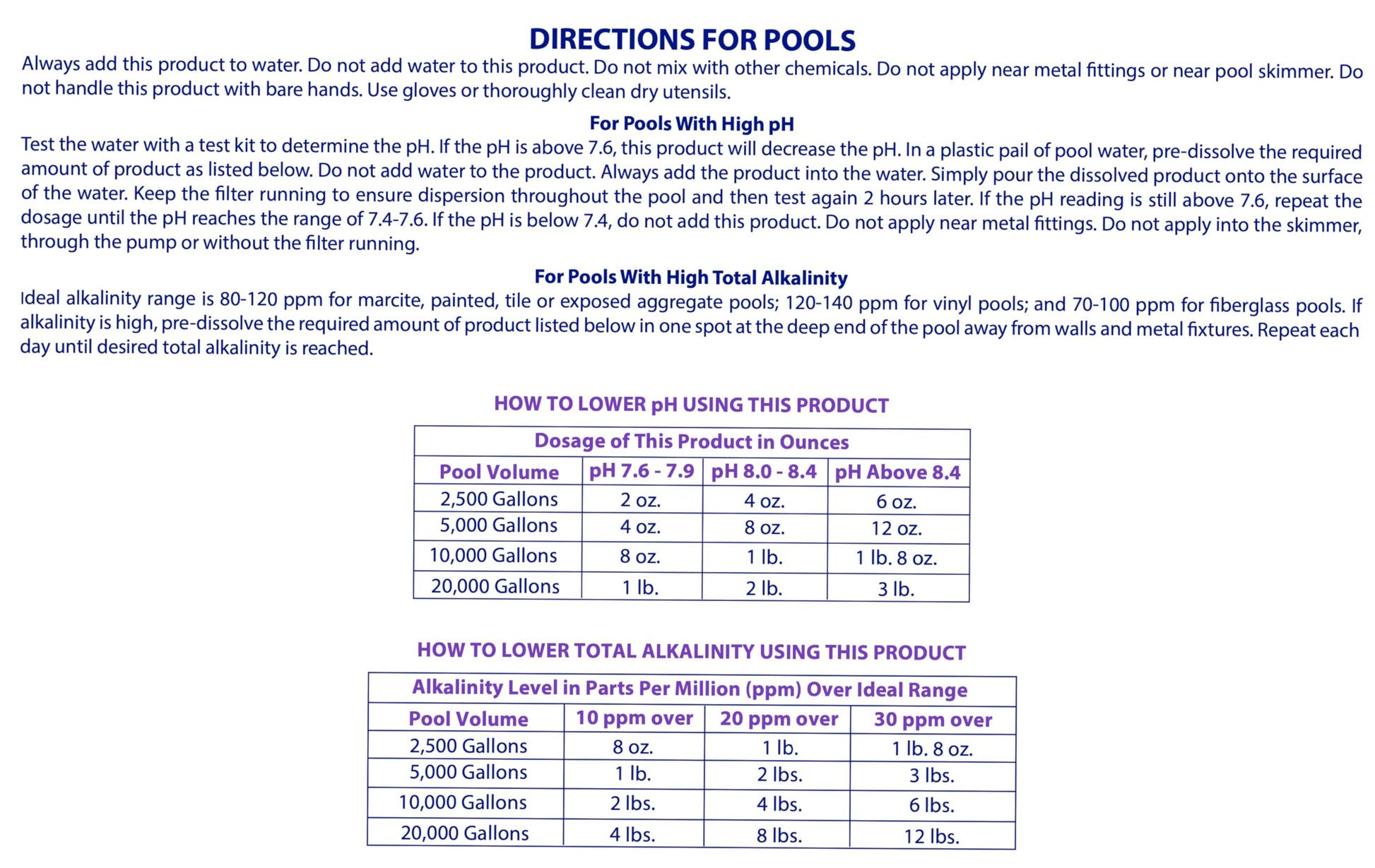 Robelle 6-Pounds Premium pH Down for Pools, Concentrated Sodium Bisulfate, Made in USA Robelle
