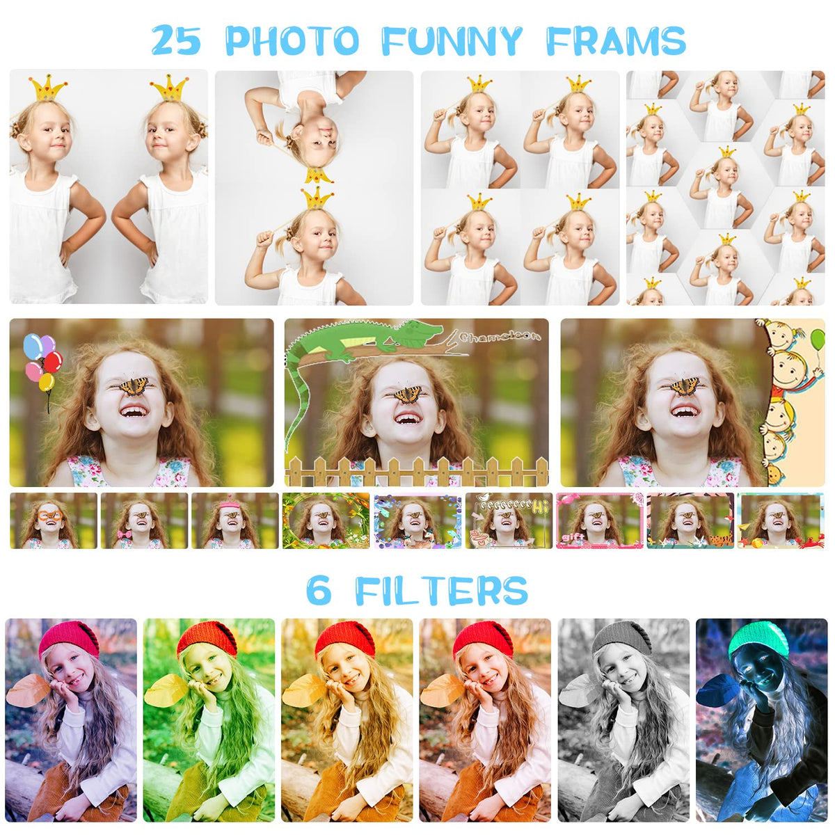ARNSSIEN Kids Camera with Video,180°Flip Lens,2.4" Selfie Camera for Kids 🍁 All In One Marketplace Canada