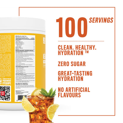 BioSteel Electrolyte Hydration Mix, Iced Tea Lemonade, 100 Servings