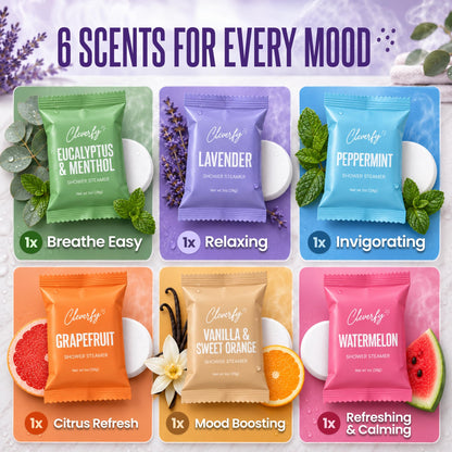 Cleverfy Shower Steamers Aromatherapy, Stocking Stuffers for Women, 6 Pack 🍁 All In One Marketplace Canada