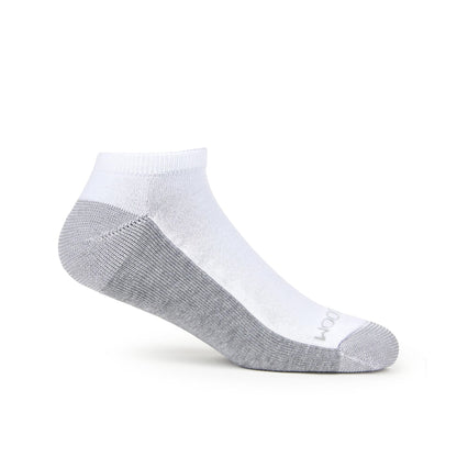 Fruit of the Loom mens 12 Pair Pack Dual Defense Cushioned Socks, White/Grey, 6-12 Fruit of the Loom