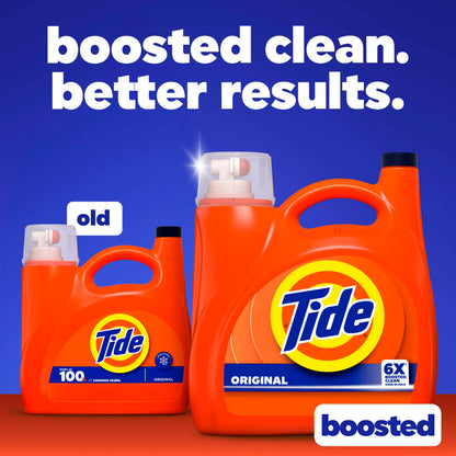 Tide Laundry Detergent Liquid, Original Scent, Works on 100% of Common Stains, Laundry Soap, Liquid Laundry Detergent, 100 Loads, 3.9 L