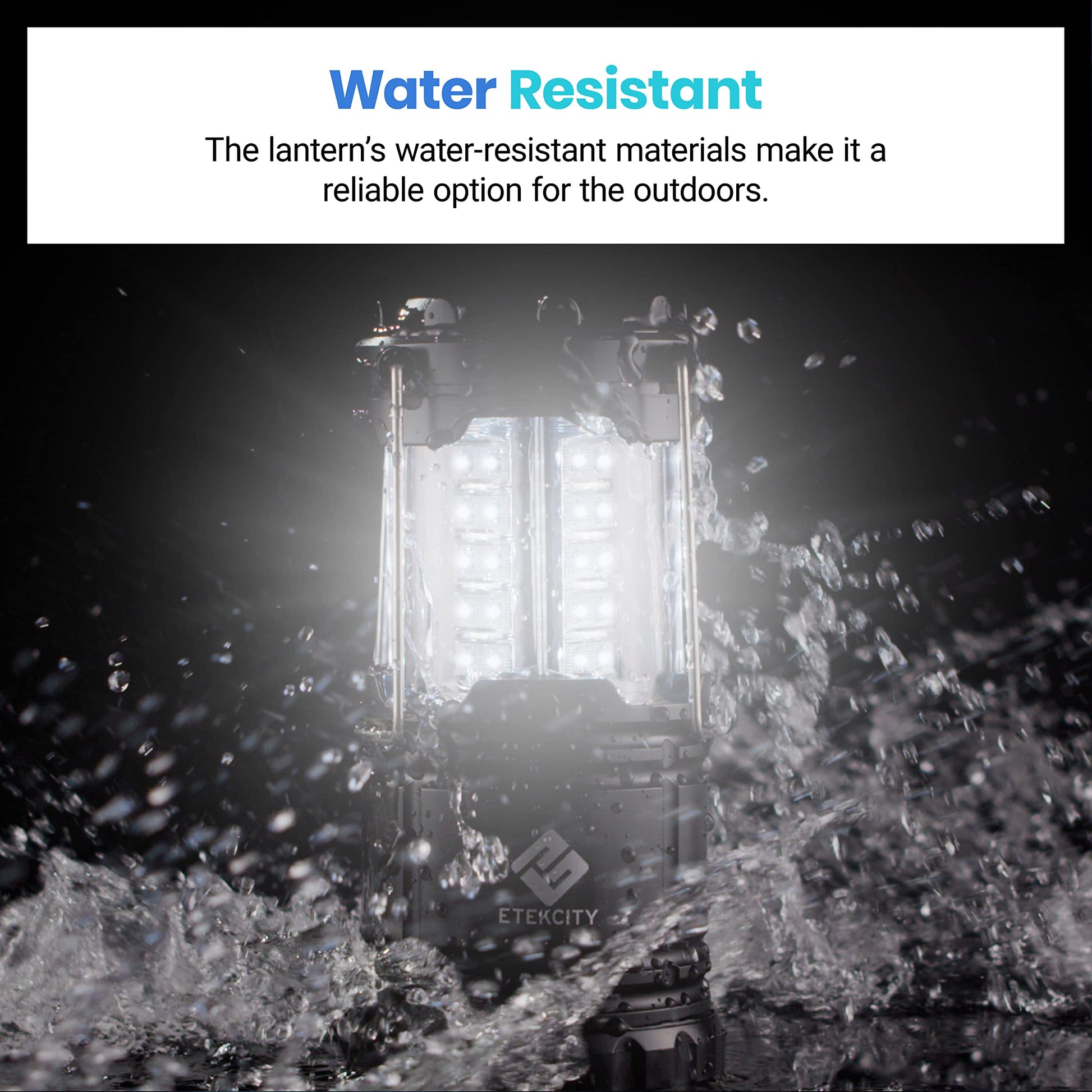 Etekcity LED Camping Lantern, 4 Pack, Battery Powered, Emergency Light Etekcity