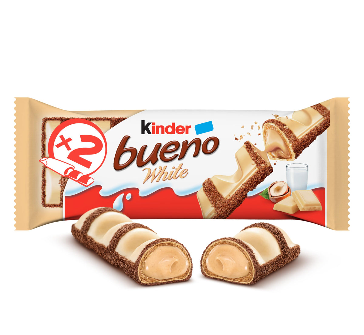 KINDER BUENO WHITE Chocolate Covered Wafer Bars - 39 g Pack x 20 🍁 All In One Marketplace Canada