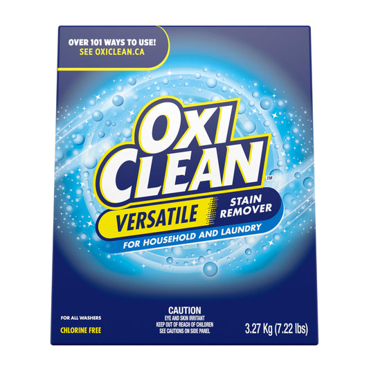 OxiClean Versatile Stain Remover Powder for Household, Laundry, Carpet, and Upholstery - Colour Safe, Chlorine Bleach Free, 3.27 kg