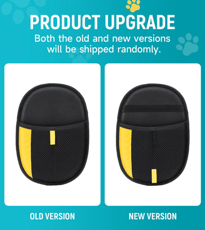Bispoy Pet Hair Removal Glove for Dogs & Cats - Upgraded Reusable Electrostatic Pet Hair Glove, Pet Hair Remover Tool for Laundry, Couch, Carpet & Car Seat, Gentle Grooming Mitt