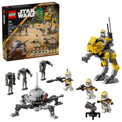LEGO Star Wars 327th Star Corps Clone Troopers Battle Pack Building Toy - Pretend Play Set for Boys & Girls, Ages 7+ - Collectible Model Kit & Kids Room Decor - Gift Idea for Birthdays - 75431 LEGO