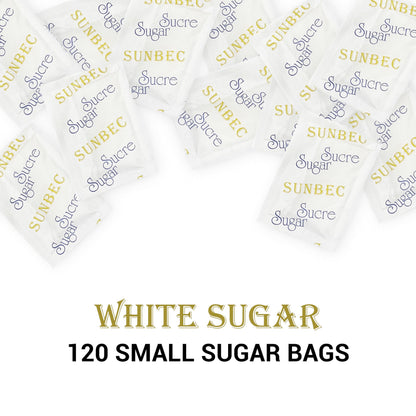 SUNBEC Sugar Sachets, 1000 Pack (3.5kg) – Pure Cane Sugar Single-Serve Packets for Beverages and Baking
