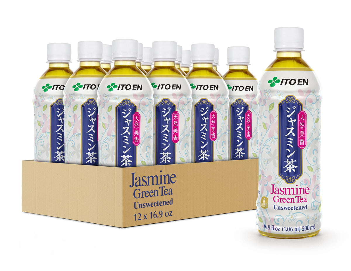Ito En Jasmine Green Tea, 500 ml Bottles (Pack of 12)