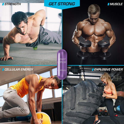 EFX Sports Kre-Alkalyn | PH-Correct Creatine Monohydrate | Multi-Patented Formula, Gain Strength, Build Muscle & Enhance Performance I No Bloating, No Water Retention - 192 Capsules - Available at All In One Marketplace Canada