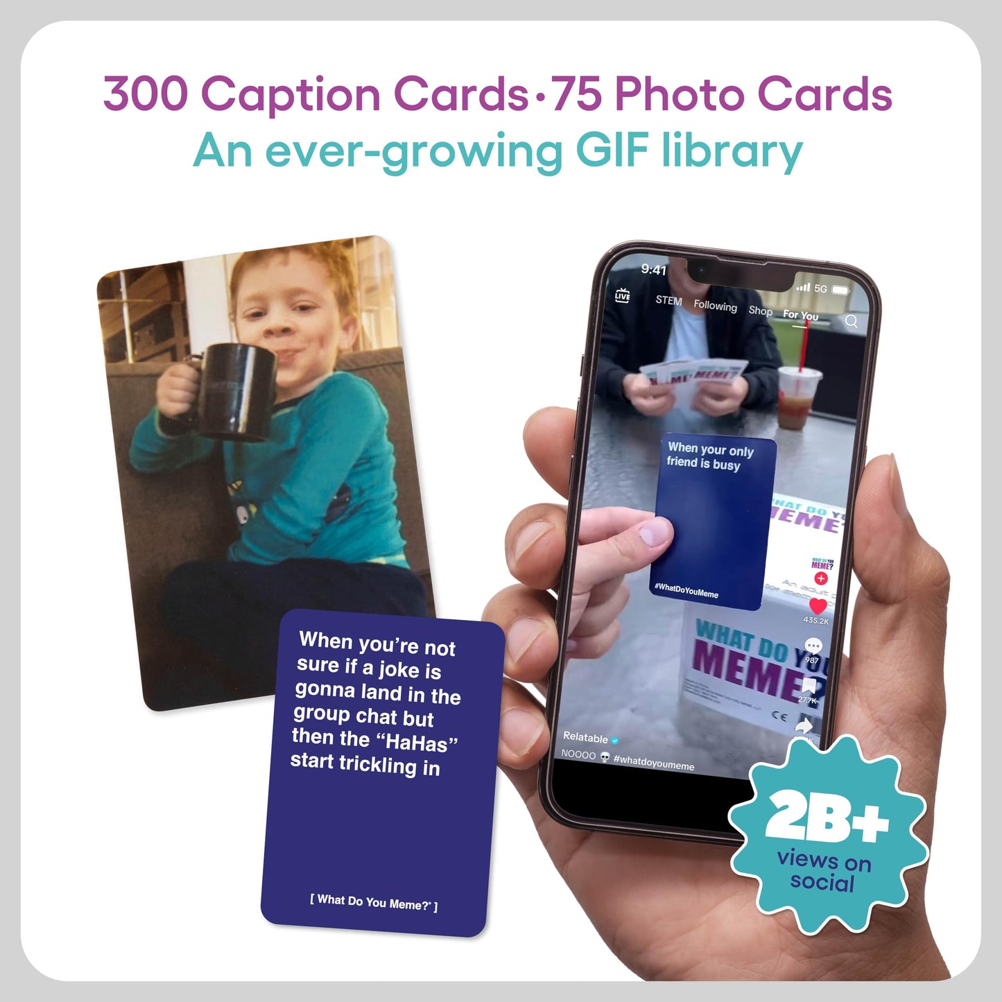 What Do You Meme? Core Game (New Edition) Now Including GIF's by Relatable, The Essential Party Game for Meme Lovers Now with Refreshed Content, Great for Adult Games for Game Night What Do You Meme