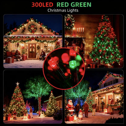 MZD8391 105FT 300LED Christmas Light, Christmas Tree Light, Red Green 🍁 All In One Marketplace Canada