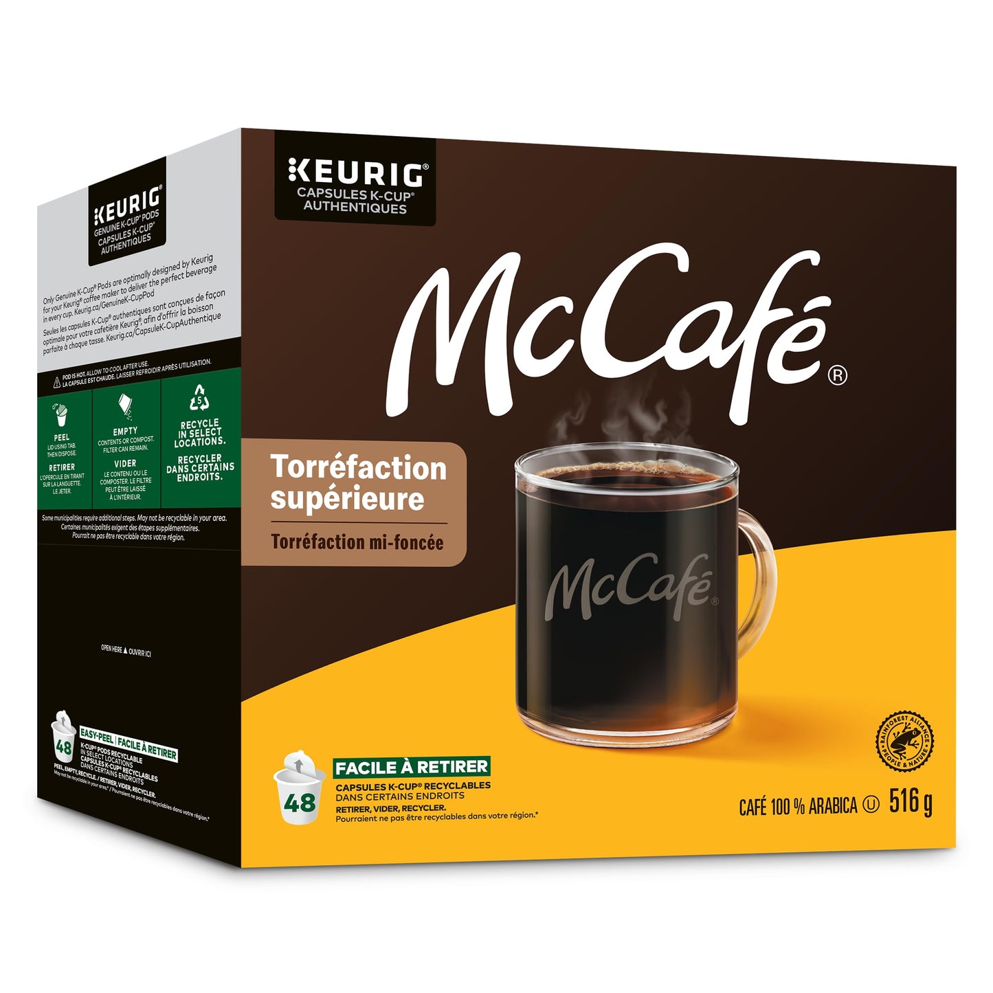 McCafe Premium Medium Dark Roast K-Cup Coffee Pods - 48 Pack for Keurig Brewers