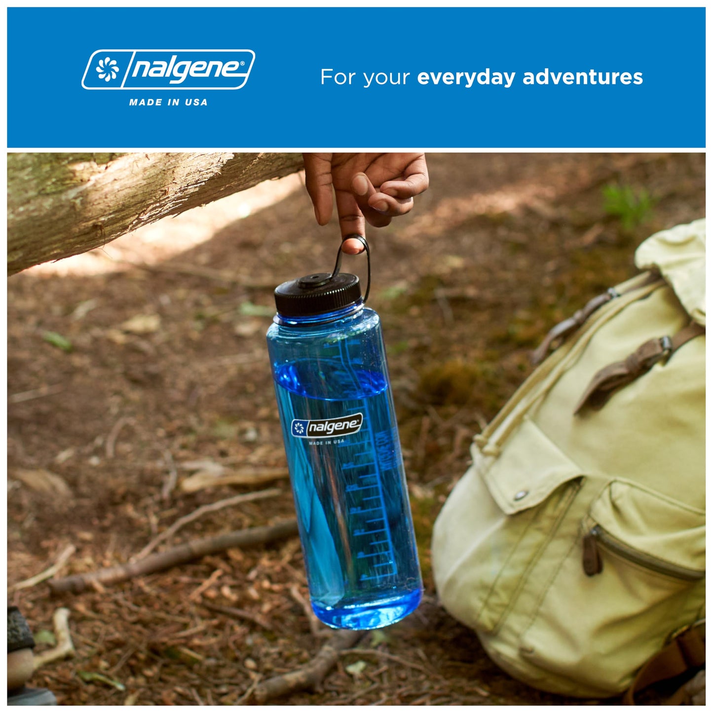 Nalgene 48 oz Wide Mouth Silo Water Bottle | BPA-Free, Durable & Leak Proof, Large & Lightweight for Hiking, Gym & Sports, Jade Nalgene