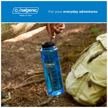 Nalgene 48 oz Wide Mouth Silo Water Bottle | BPA-Free, Durable & Leak Proof, Large & Lightweight for Hiking, Gym & Sports, Jade Nalgene