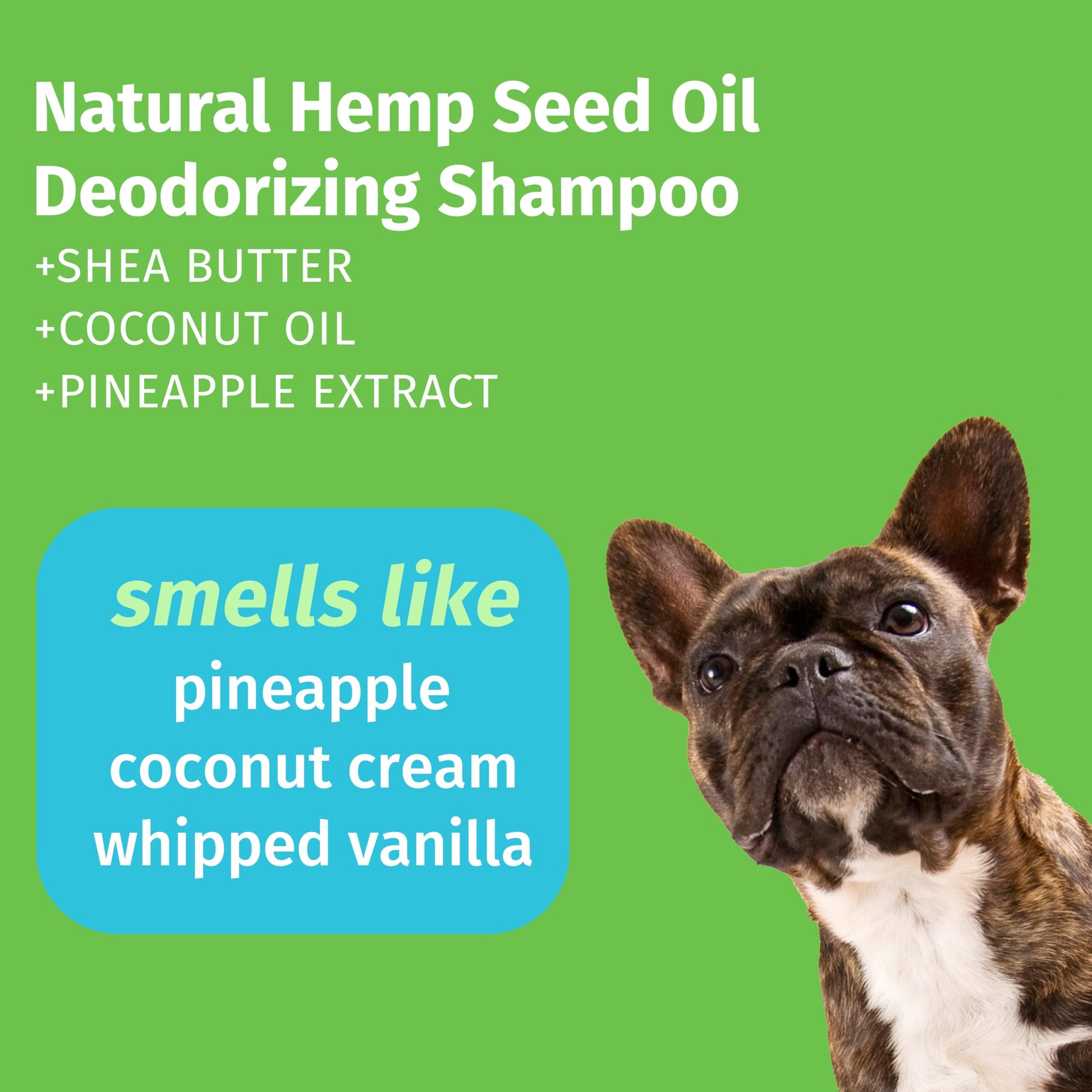 Hempz NEW Pet Shampoo, Deodorizing wash for Smelly Dogs or Cats, Tropical Coconut Scent, Dog & Cat Shampoo 17 oz. HEMPZ