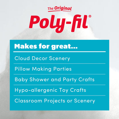 Poly-Fil PF-32 Premium Fiber Fill 32 Ounce Bag, Poly-Fil