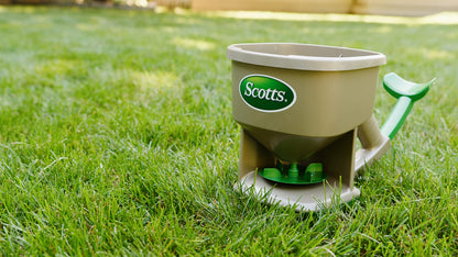 Scotts Whirl Hand Held Spreader - Great for Small Areas - Spreads Grass Seed, Fertilizer, Ice melt - Portable & Easy to Use 🍁 All In One Marketplace Canada
