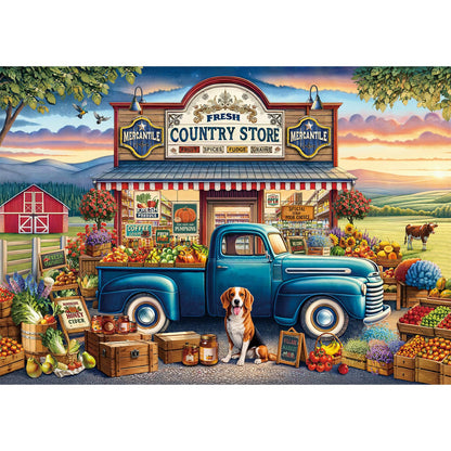 Rocorose 500 Pieces Puzzle for Adults, Countryside Landscape Puzzle Challenging Country Store Jigsaw Puzzles Holiday Party Gift Farm Home Decor Perfect for Game Nights 🍁 All In One Marketplace Canada