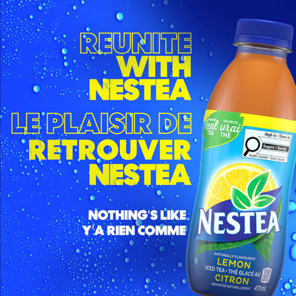 Nestea Naturally Flavoured, Lemon Iced Tea, 473mL, 12 Count Nestea