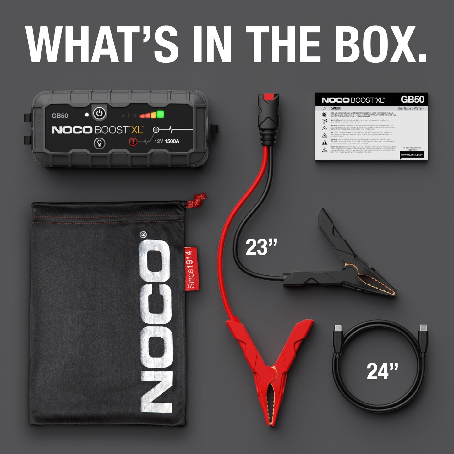 NOCO Boost GB50 1500A UltraSafe Jump Starter, 12V Lithium Battery Booster 🍁 All In One Marketplace Canada