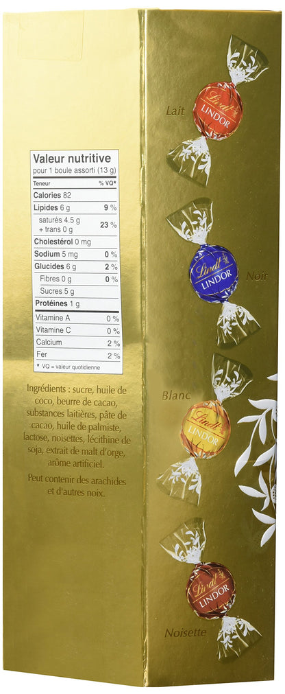 Lindt Lindor Assorted Chocolate Truffles - 900g Value Pack with 4 Flavors
