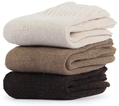 BenSorts Women Boots Socks Warm Thick Cozy Winter Crew Gifts Brown Beige 🍁 All In One Marketplace Canada