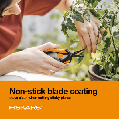 Fiskars Non-Stick Softgrip Micro-Tip Pruning Snip Fiskars