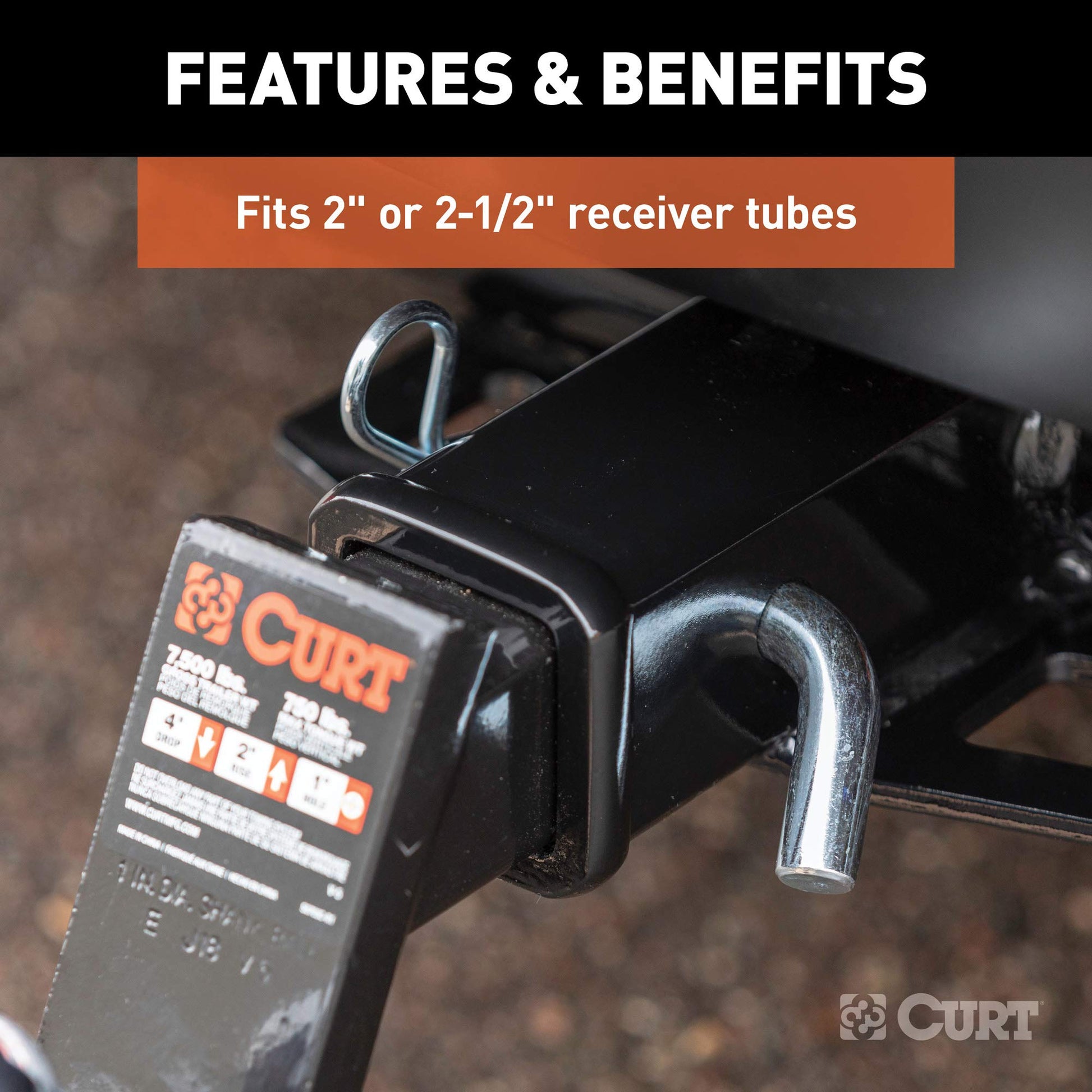 Curt Manufacturing 21580 5/8" Pin and Clip For Super Duty Ball Mount Series