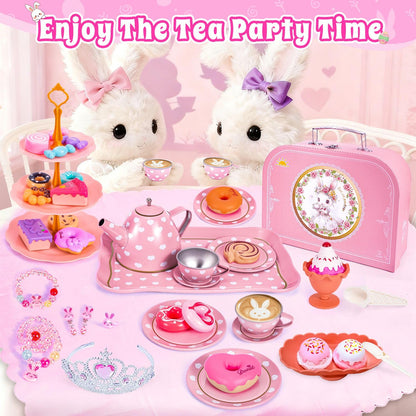 Hohosunlar Tea Party Set for Little Girls, Kids Tea Set for Toddler 3-5 6-8 🍁 All In One Marketplace Canada