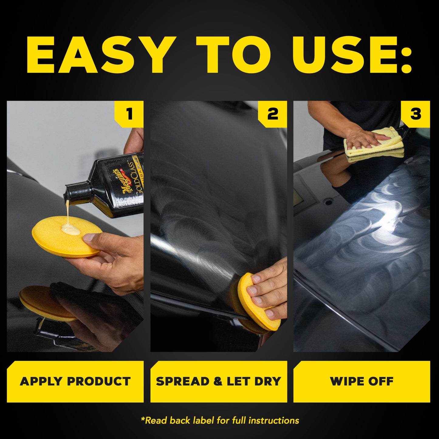Meguiar's Gold Class Carnauba Plus Premium Liquid Wax Kit, Car Detailing Kit with a Pure Carnauba Wax Blend and a Foam Applicator Pad for Keeping Glossy Paint Protected Like a Pro, 16 Oz Bottle 🍁 All In One Marketplace Canada