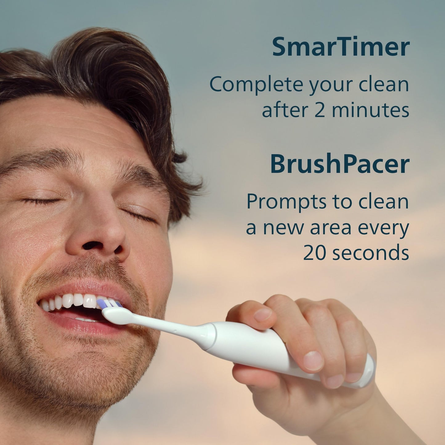 Philips Sonicare 6100 Series Electric Toothbrush - Next-Generation Sonicare Technology, Pressure Sensor, 6 Brushing Settings, SmarTimer, BrushPacer, 21-day Runtime, Travel Case, White, Model HX7400/05 - Available at All In One Marketplace Canada