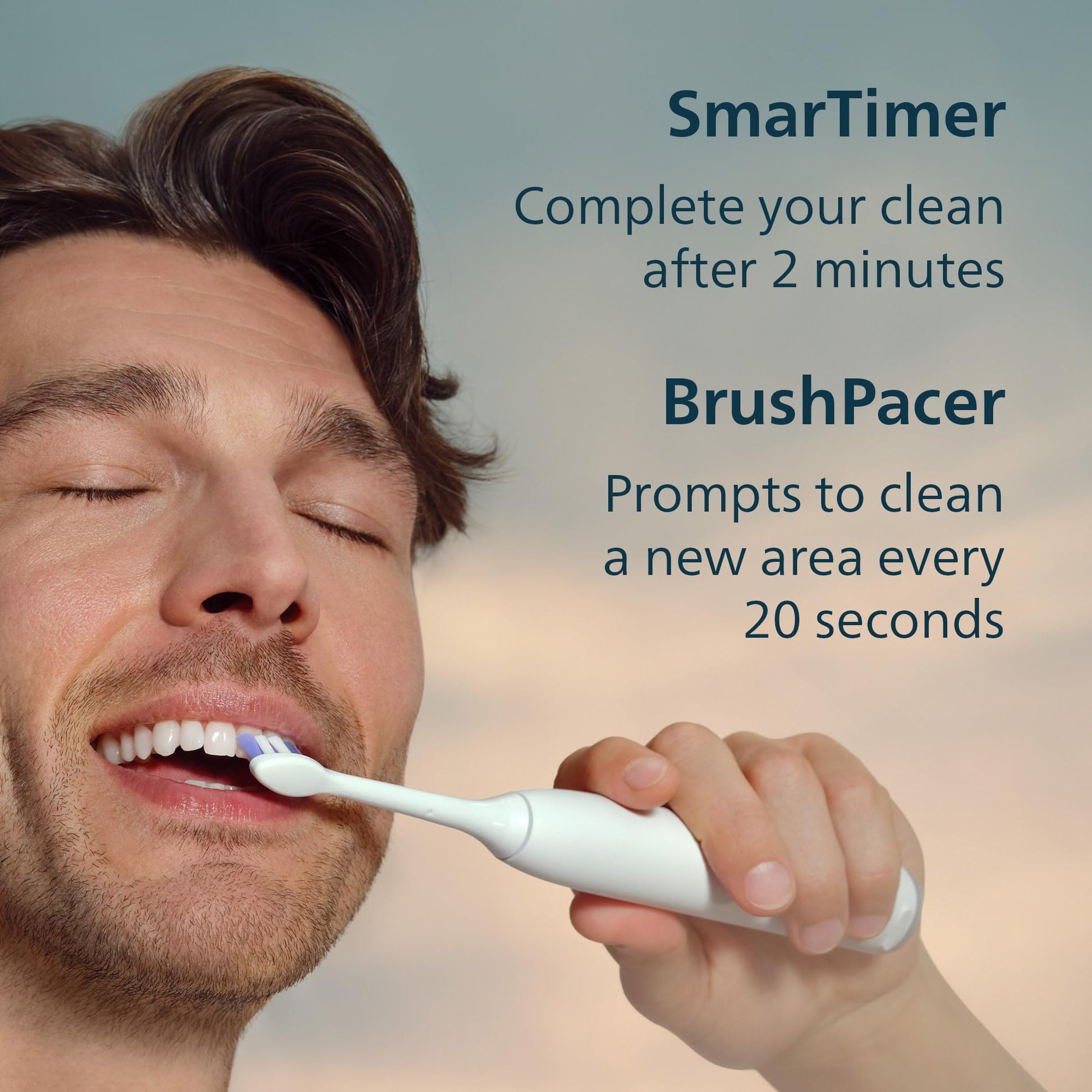 Philips Sonicare 6100 Series Electric Toothbrush - Next-Generation Sonicare Technology, Pressure Sensor, 6 Brushing Settings, SmarTimer, BrushPacer, 21-day Runtime, Travel Case, White, Model HX7400/05 - Available at All In One Marketplace Canada