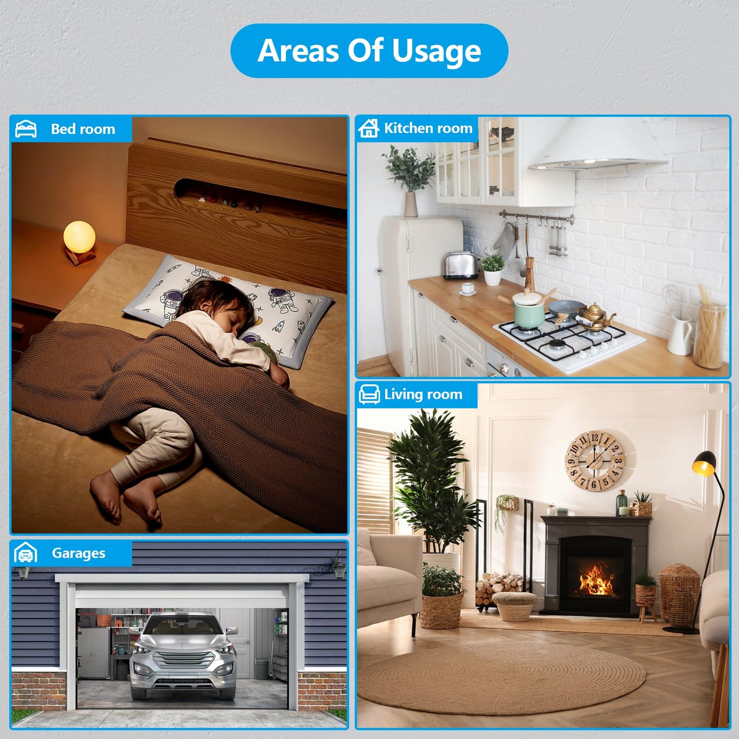 4-in-1 Upgraded Natural Gas Leak Detector and Carbon Monoxide Detectors,Carbon Monoxide Detectors Plug in with Temperature & Humidity Monitor CO Methane Propane Alarm for Home RV Hotel (1Pack White) - Available at All In One Marketplace Canada