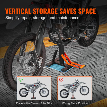 VEVOR Dirt Bike Lift Stand, Motorcycle Jack Lift Stand 440 lbs Capacity and Hydraulic Lift Operation, Adjustable Height Hoist Table, for Dirt Pit Bike Repair, Maintenance, Dirt Bike Accessories 🍁 All In One Marketplace Canada