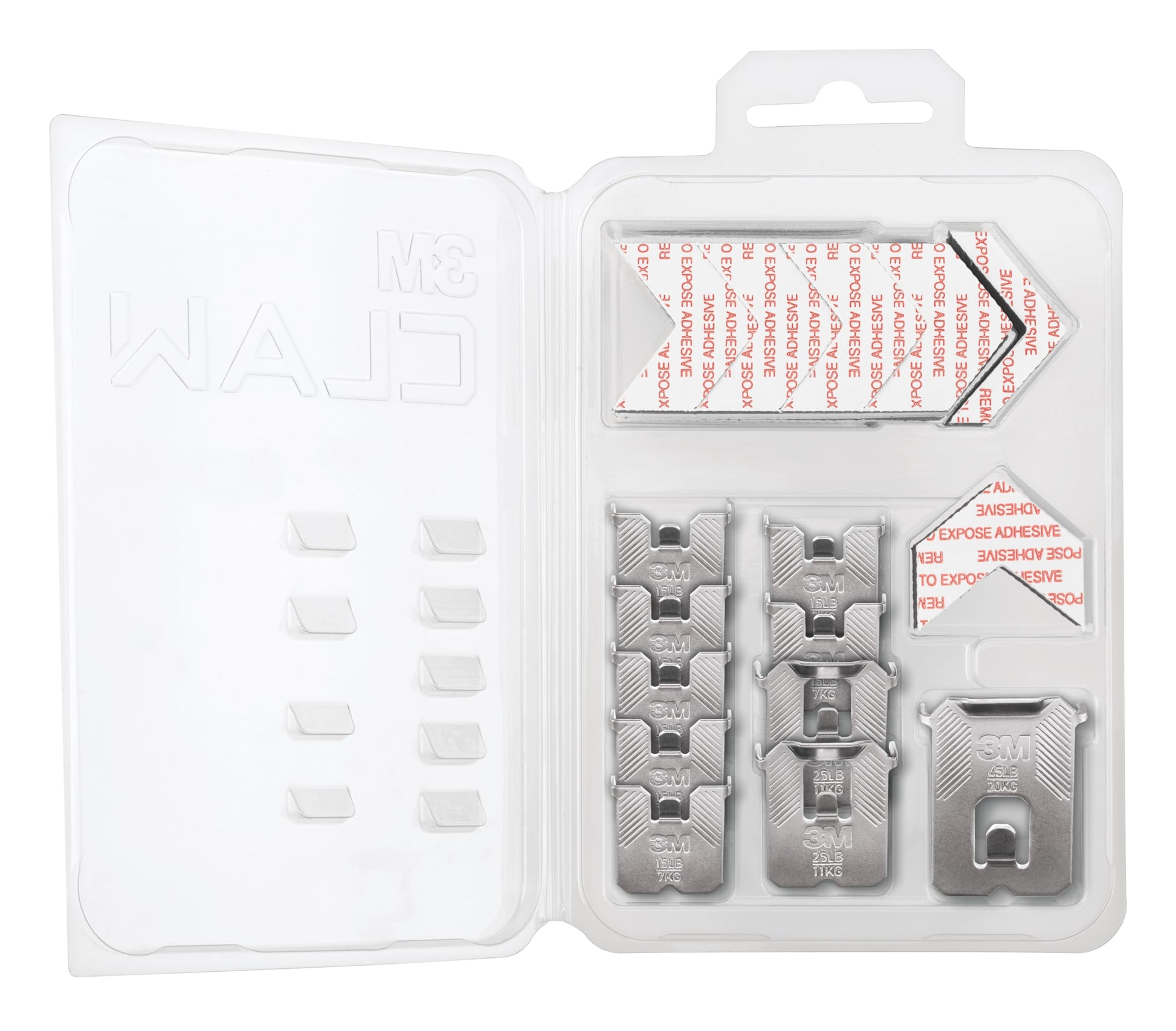 3M CLAW Drywall Picture Hanger Variety Pack for Wall Decor with Temporary Spot Marker, 10 Hangers, 10 Markers/Pack - Available at All In One Marketplace Canada