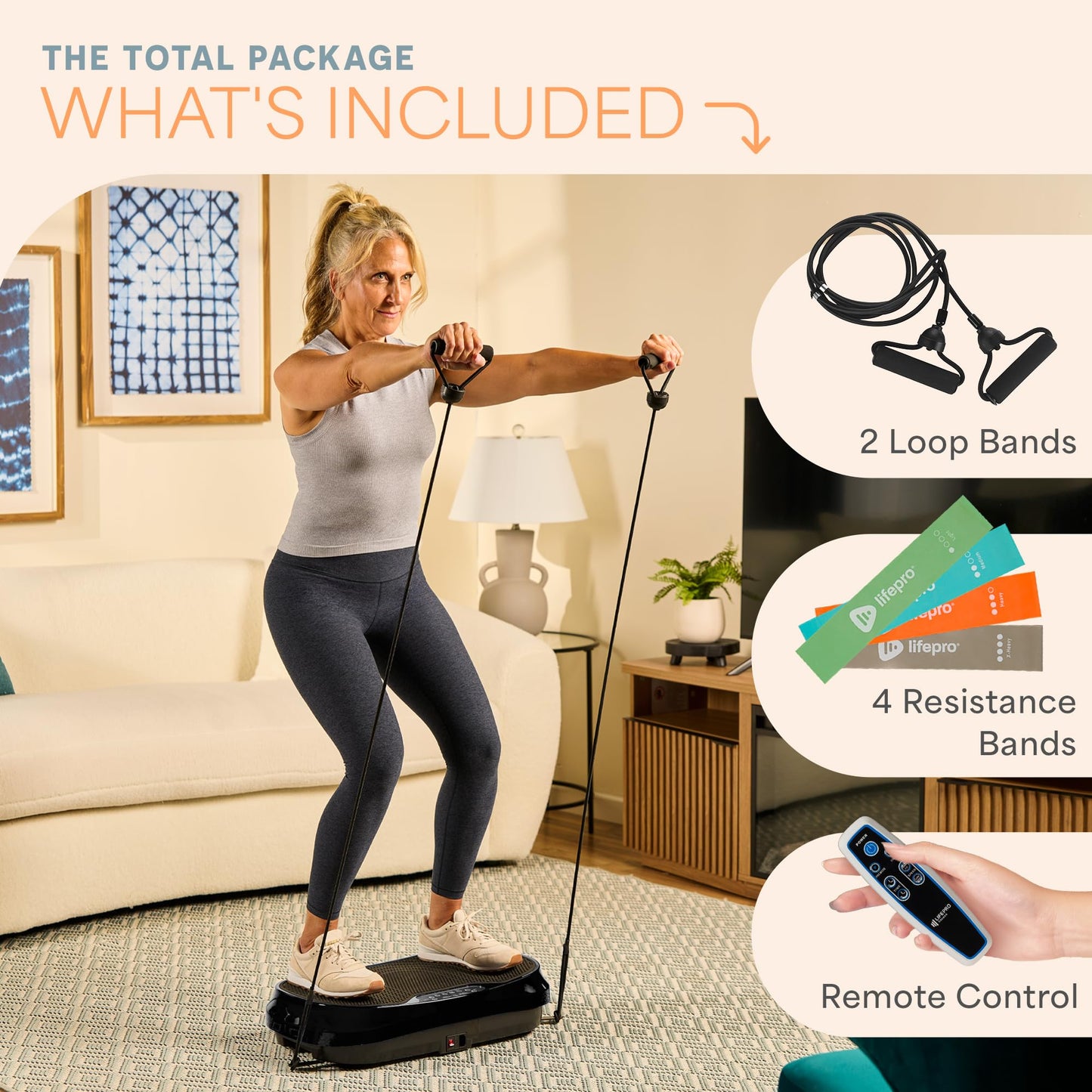 Lifepro Waver Mini Vibration Plate Exercise Machine, Compact & Powefull LifePro