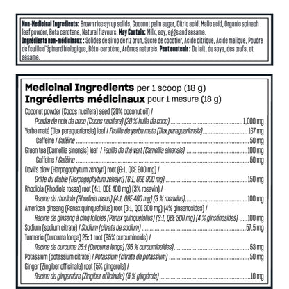 Vega Sport Pre-Workout Energizer Lemon Lime - Plant-Based Energy Powder, 30 Servings (550g)