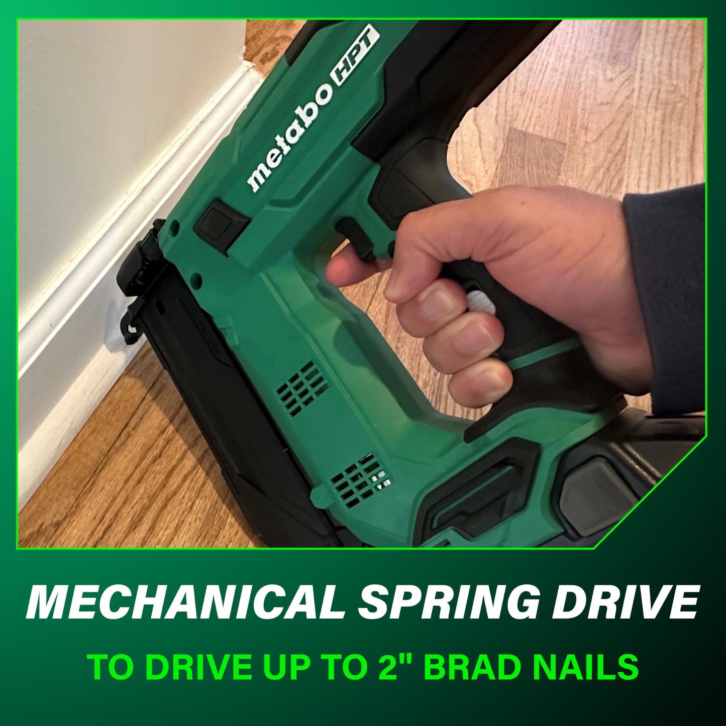 Metabo HPT 18V MultiVolt™ 18-Ga Compact Cordless Brad Nailer Kit, Includes 1-18V 2.0 Ah Battery, NT1850DGM Metabo HPT